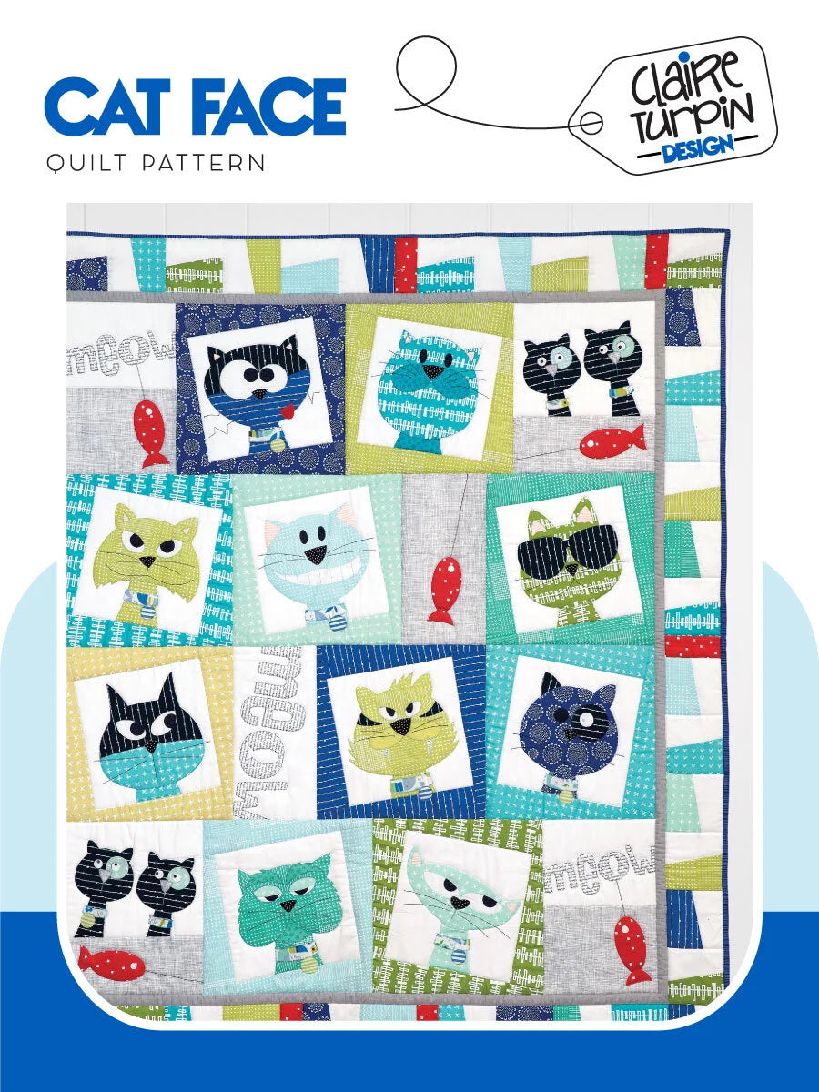 Catface Applique Quilt Pattern
