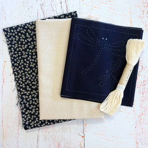 Dancing Dragonflies Sashiko Table Runner Kit
