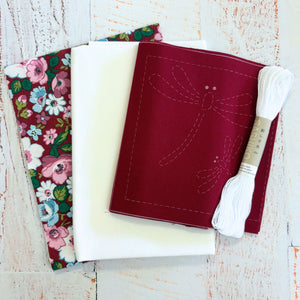 Dancing Dragonflies Sashiko Table Runner Kit