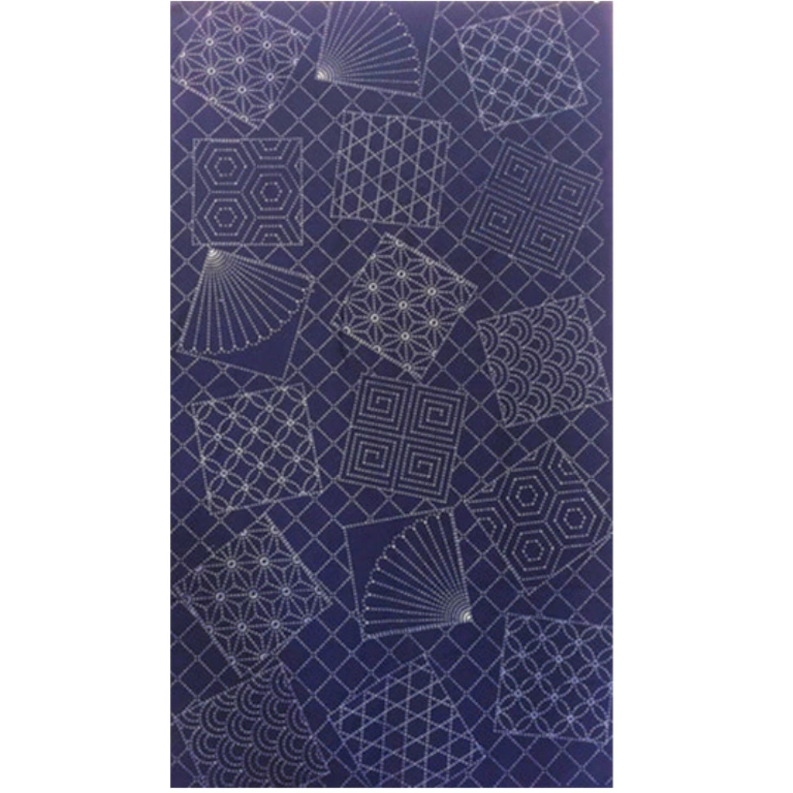 Scattered Squares Pre-Printed Sashiko Panel