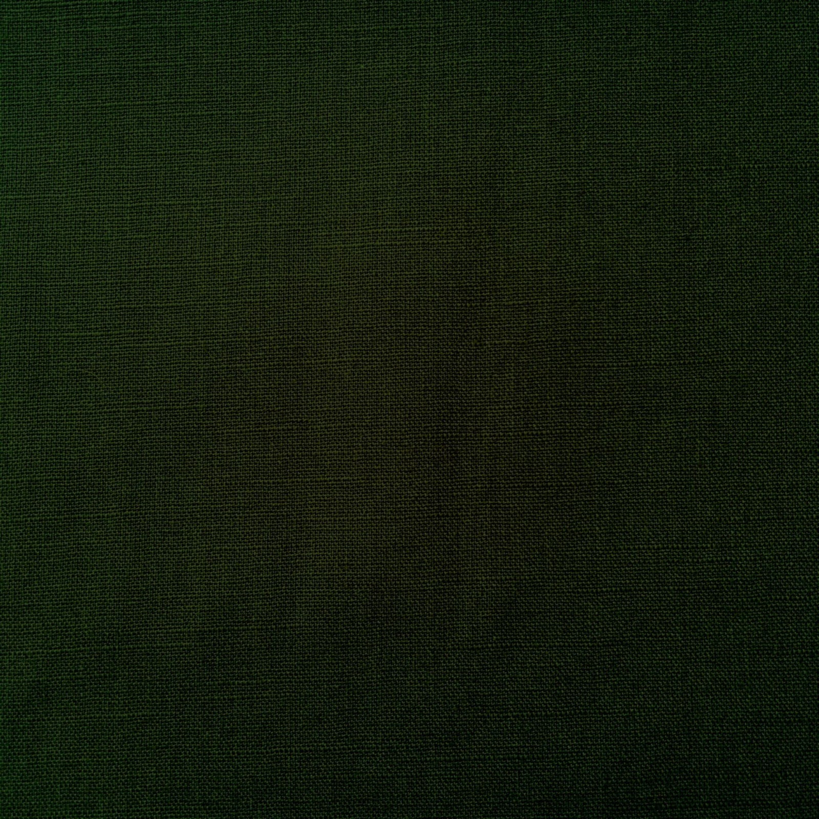 Dark Green Cotton Linen Blend Fabric - $30 Per Metre