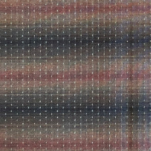 Brown/Maroon Stitched Stripe - Yarn-Dyed Fabric - $32 Per Metre