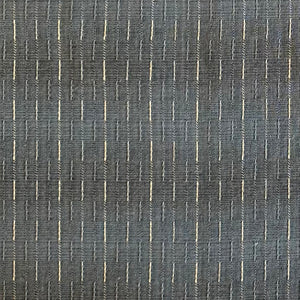 Grey/Blue Broken Stitched Stripes - Yarn-Dyed Fabric - $32 Per Metre
