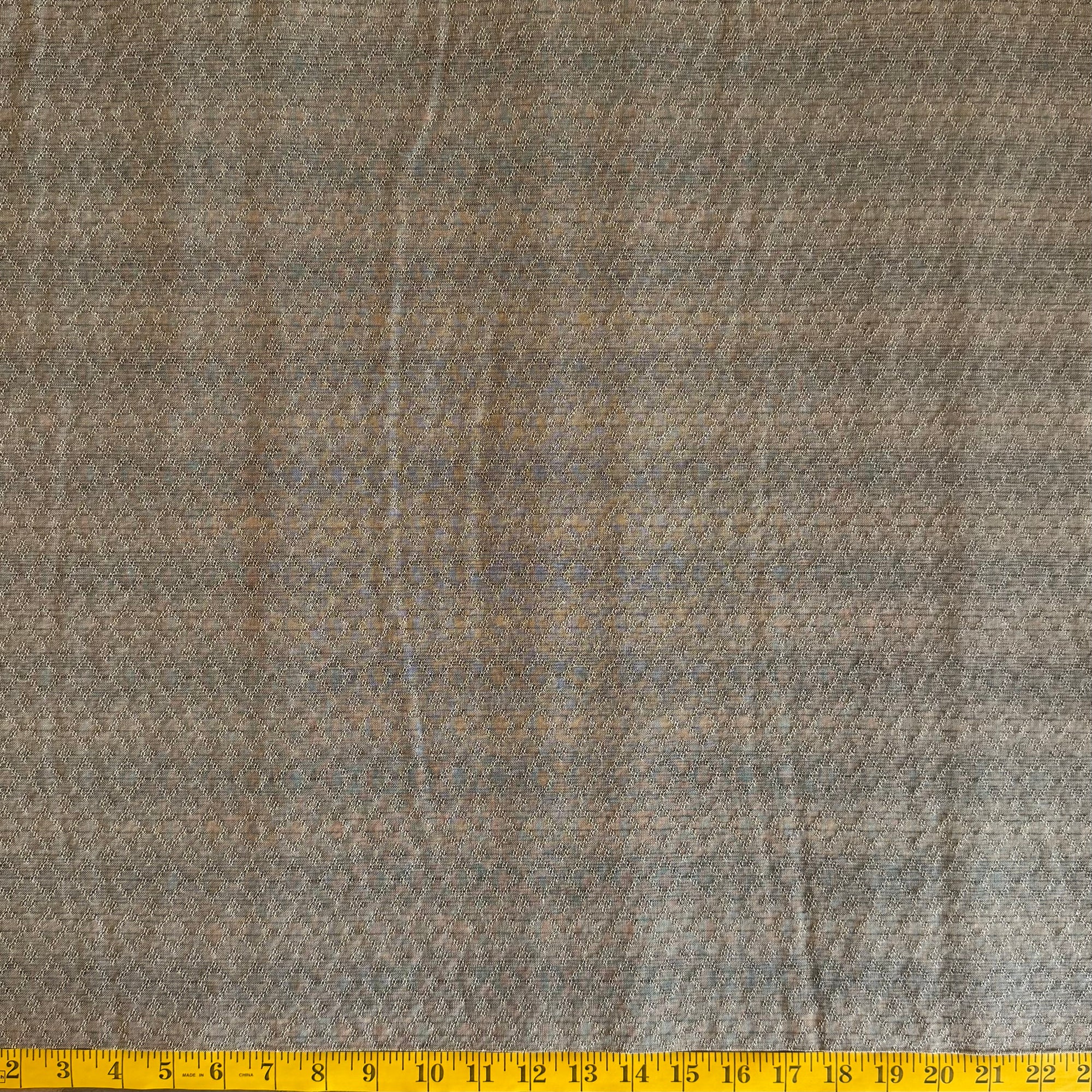 Beige Diamonds - Yarn-Dyed Fabric - $30 Per Metre