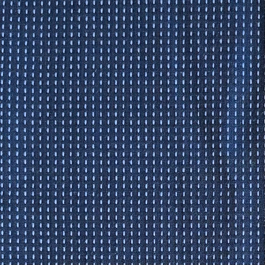 Stitched Indigo - Yarn-Dyed Fabric - $32 Per Metre