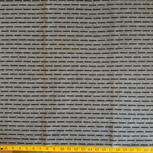 Grey Squares & Stripes - Yarn-Dyed Fabric - $50 Per Metre