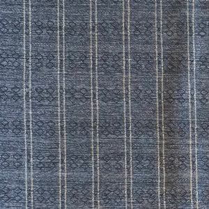Indigo & Brown Stripe - Yarn-Dyed Fabric - $26 Per Metre