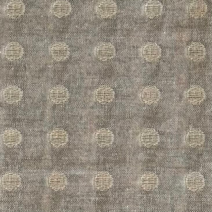 Cream Dots - Yarn-Dyed Fabric - $44 Per Metre