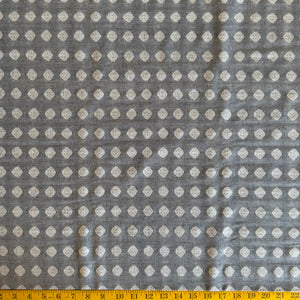 Grey Diamonds - Yarn-Dyed Fabric - $44 Per Metre