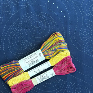 Tidal Pools Pre-Printed Sashiko Panel