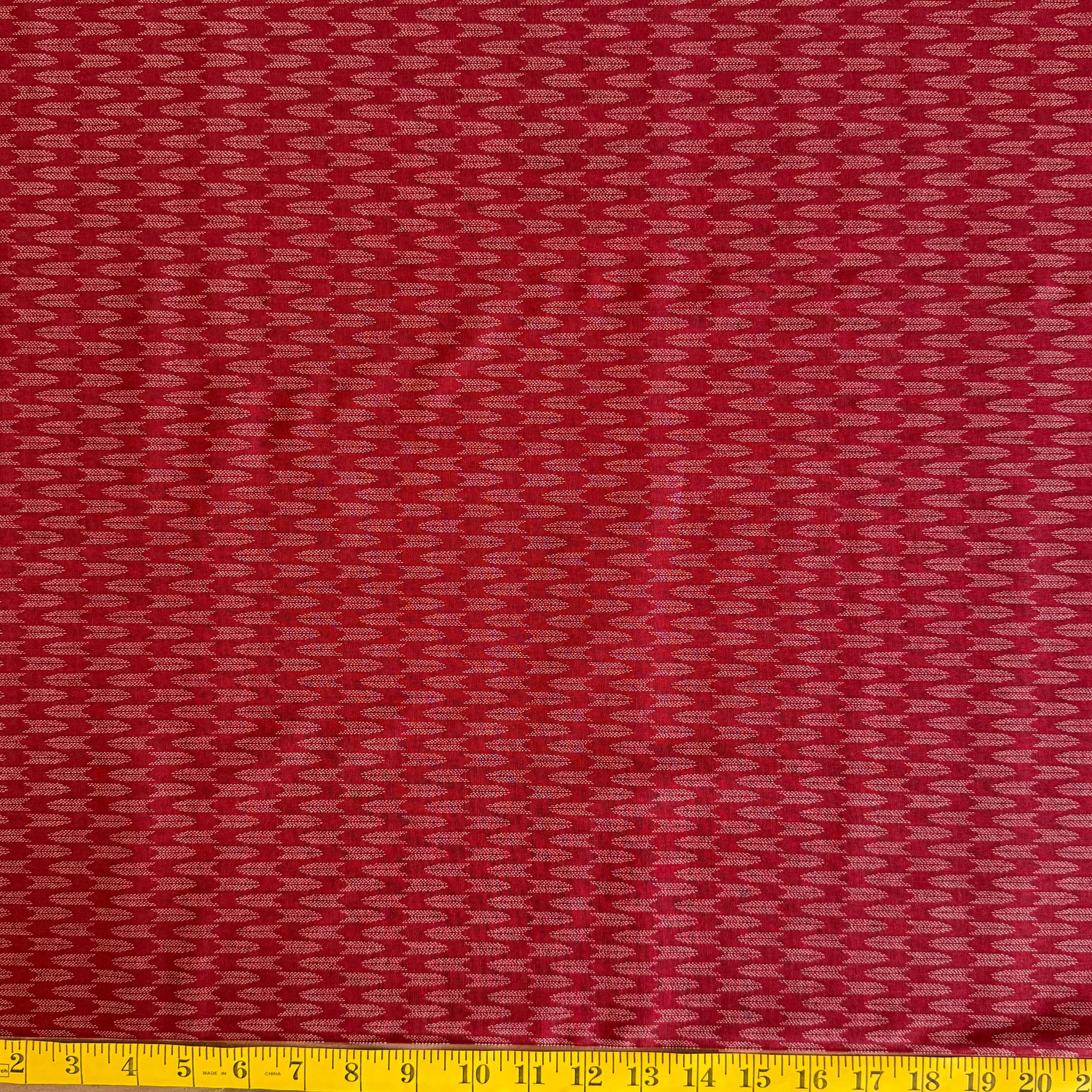 Red Arrows - Cotton Print Fabric - $30 Per Metre
