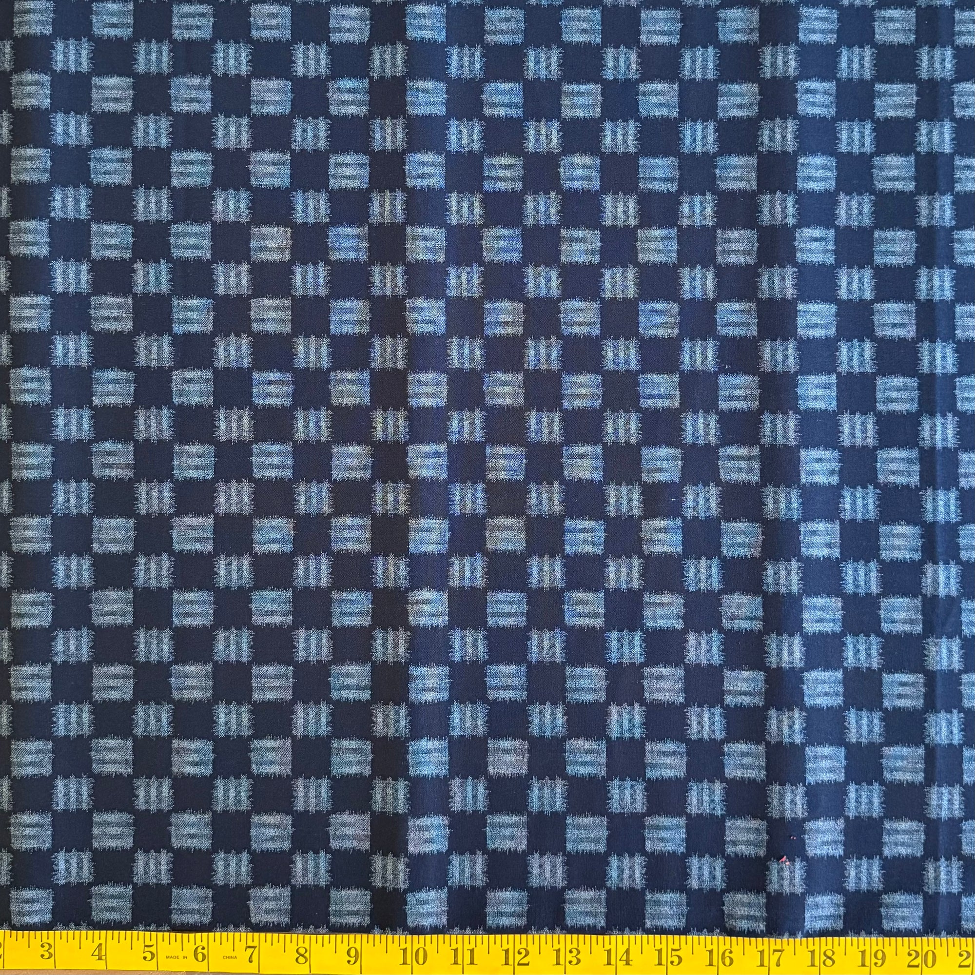 Solid Crosshatch - Cotton Print Fabric - $28 Per Metre