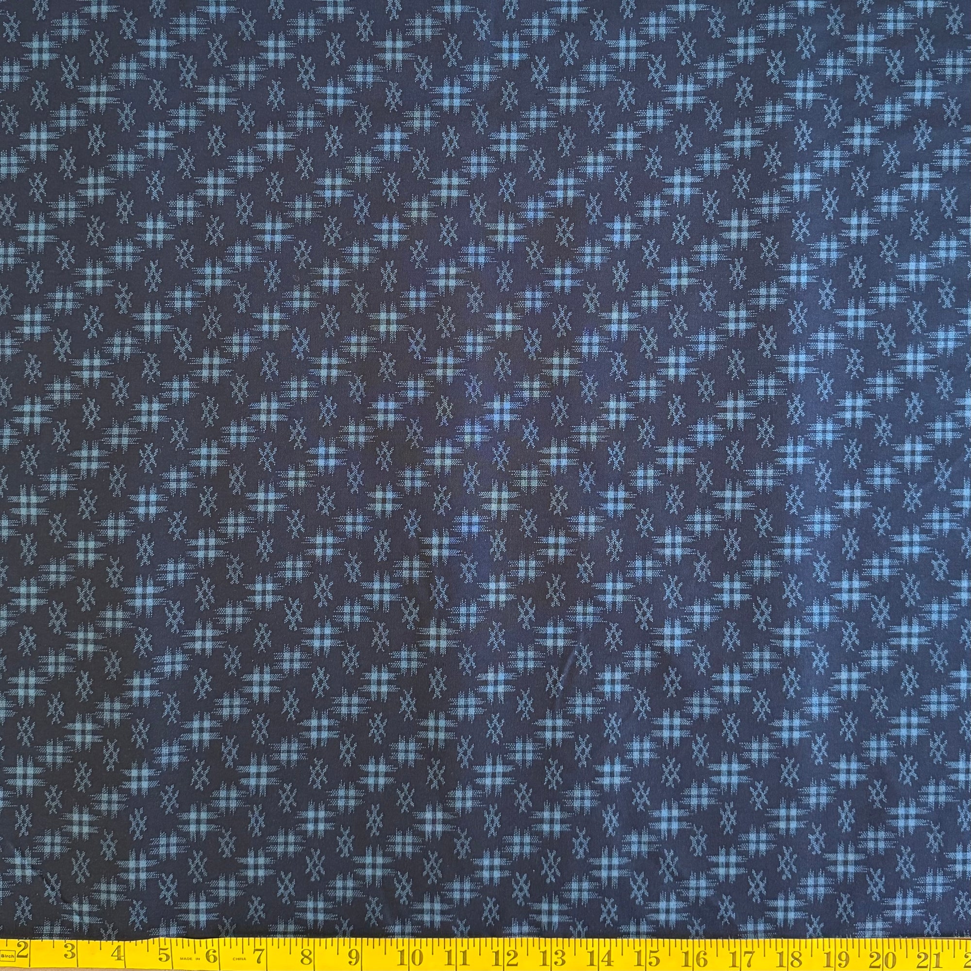 Diagonal Crosshatch - Cotton Print Fabric - $30 Per Metre