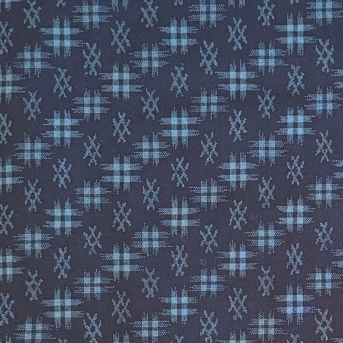 Diagonal Crosshatch - Cotton Print Fabric - $30 Per Metre