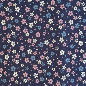 Indigo Blossoms - Cotton Print Fabric - $30 Per Metre