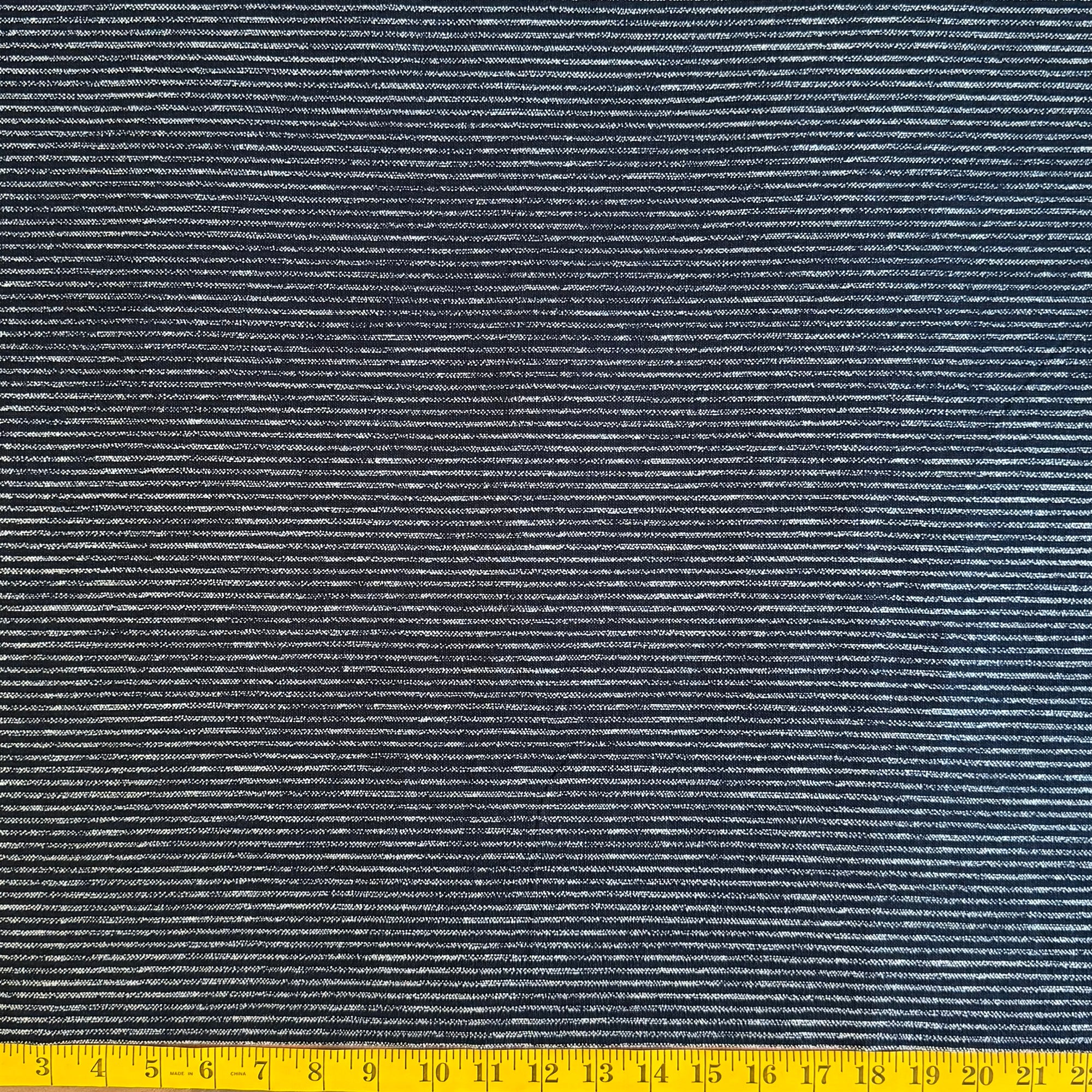 Stamped Lines - Cotton Print Fabric - $32 Per Metre