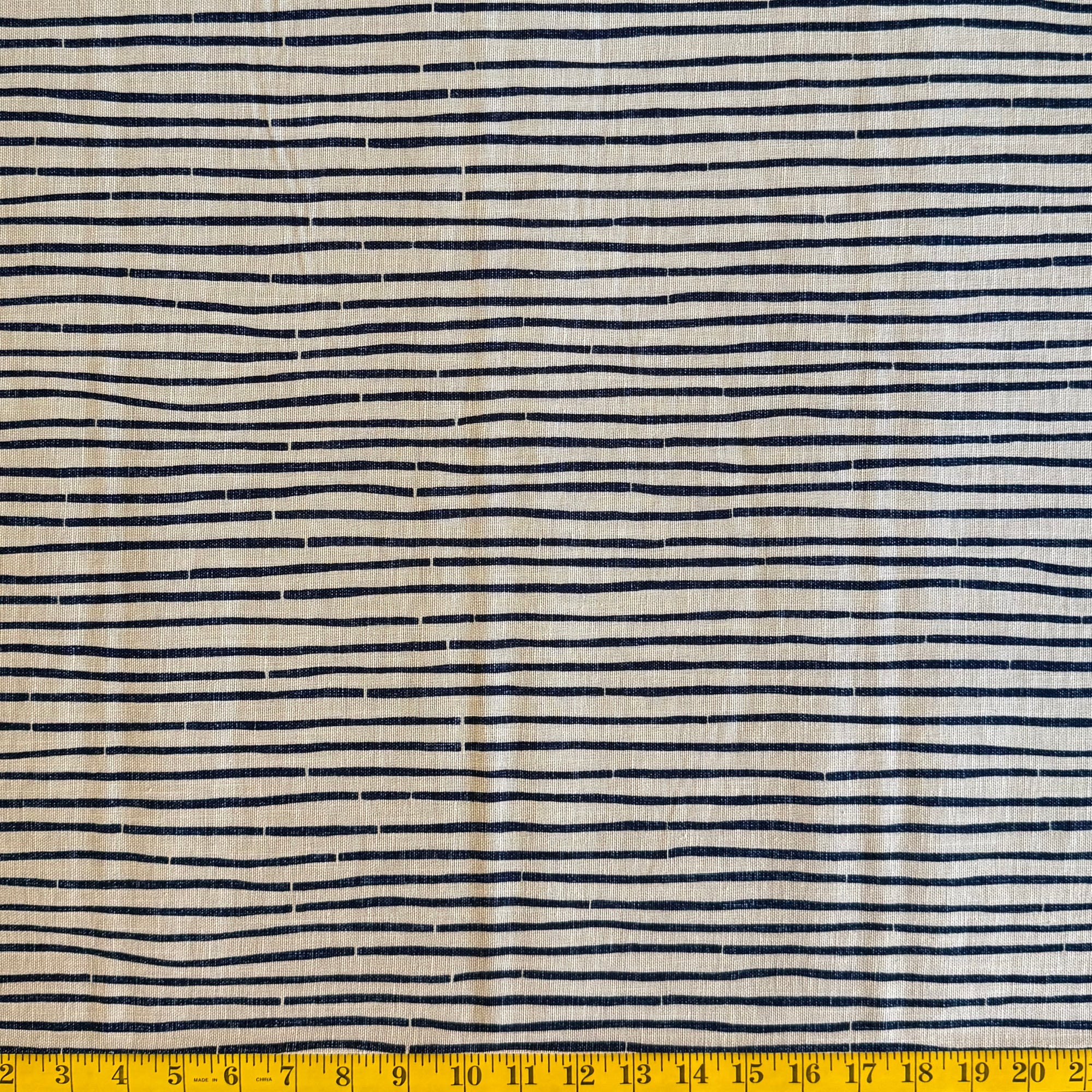 Broken Lines - Cotton Print Fabric - $55 Per Metre