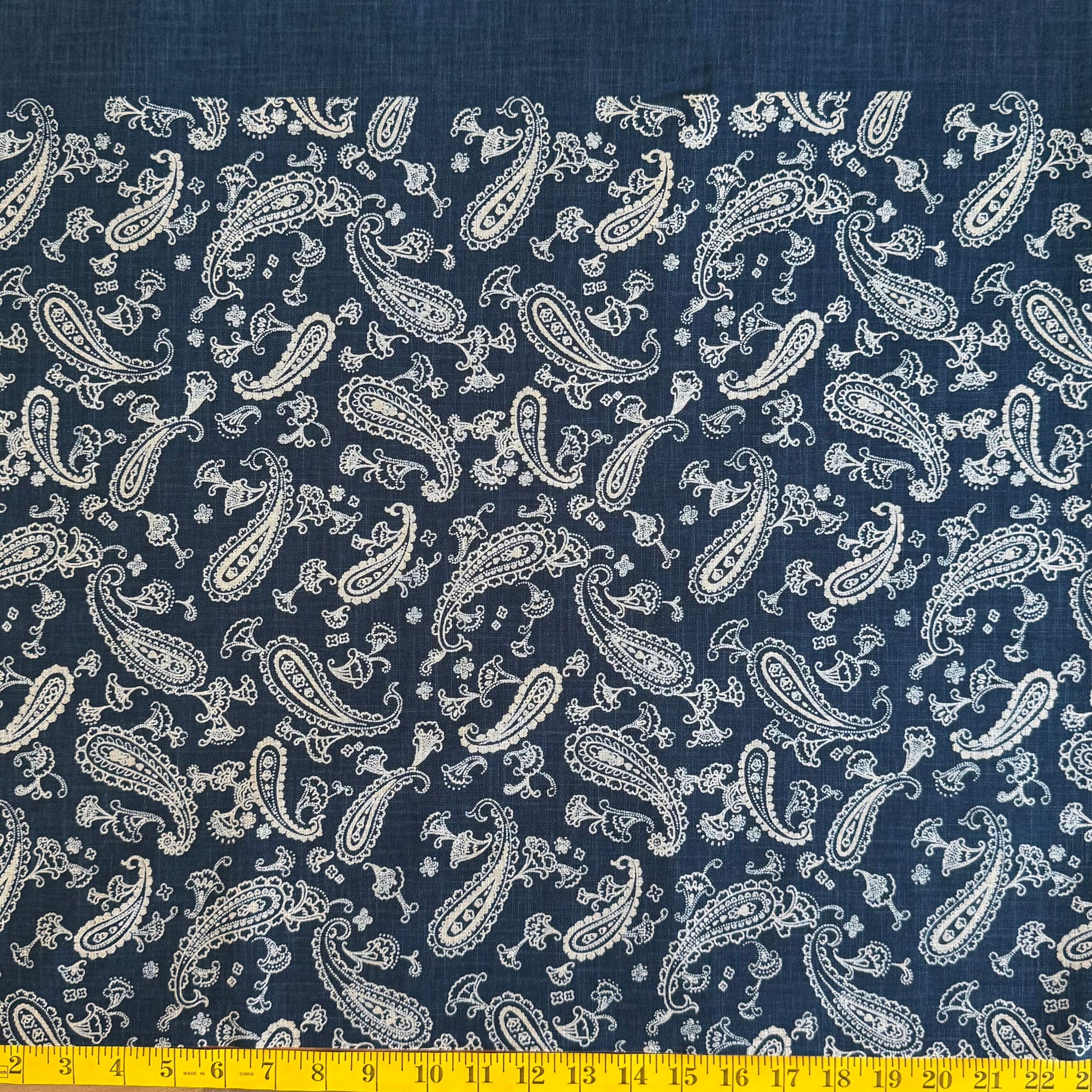 Flowing Paisley - Cotton Print Fabric - $55 Per Metre