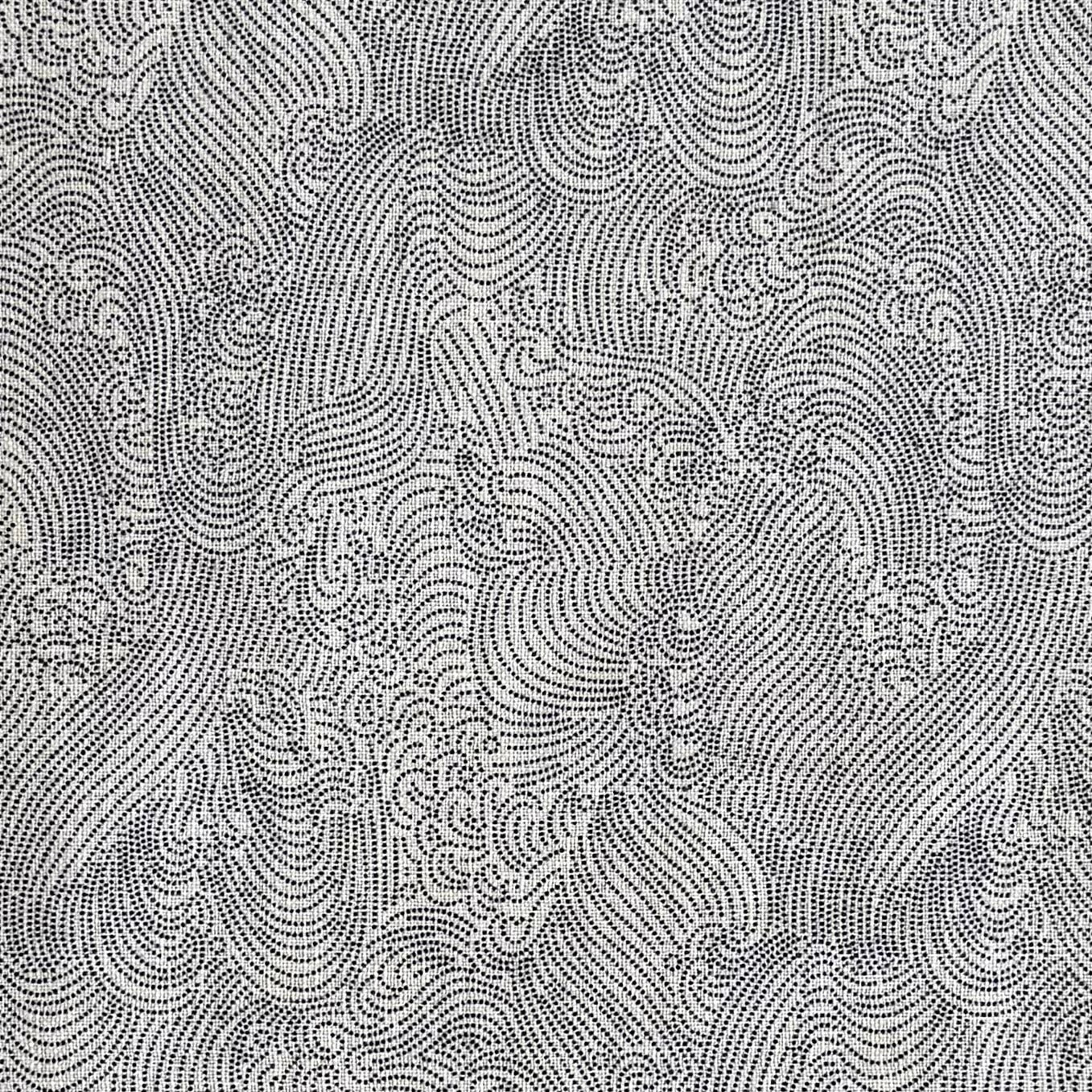 White Waves - Cotton Print Fabric - $32 Per Metre