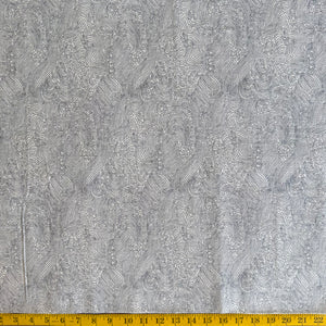 White Waves - Cotton Print Fabric - $32 Per Metre