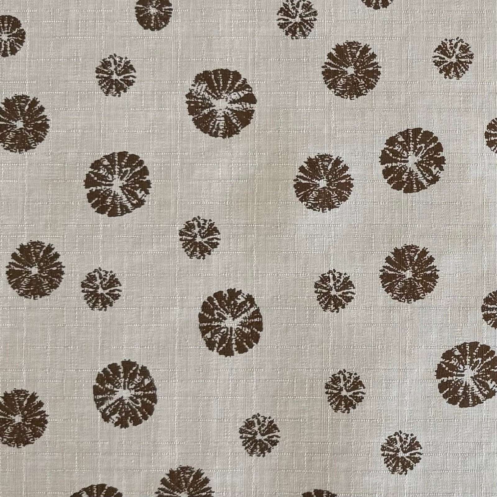 Stamped Spots - Dobby Weave Fabric - $36 Per Metre