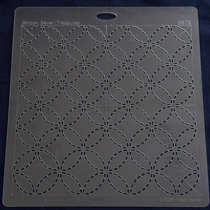 Shippo Seven Treasures Large Sashiko Template