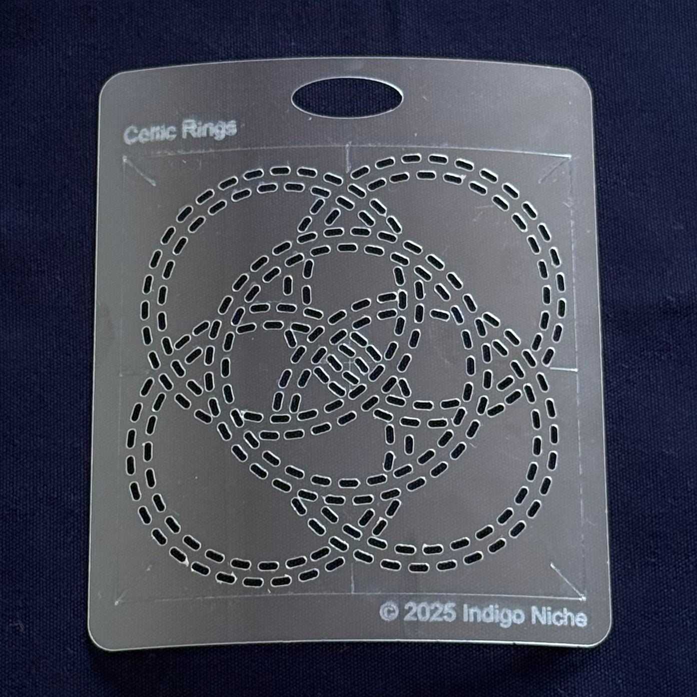 Celtic Rings Small Sashiko Template