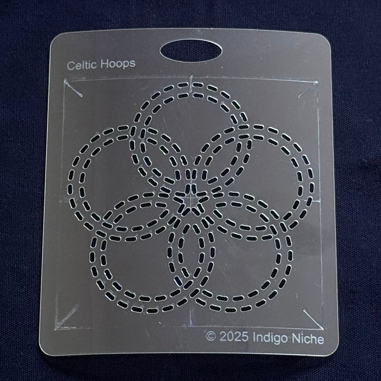 Celtic Hoops Small Sashiko Template