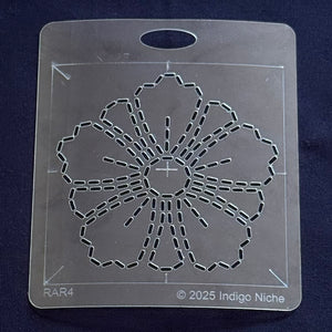 Ring A Rose Small Sashiko Template