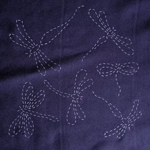 Six Dragonflies Large Sashiko Template