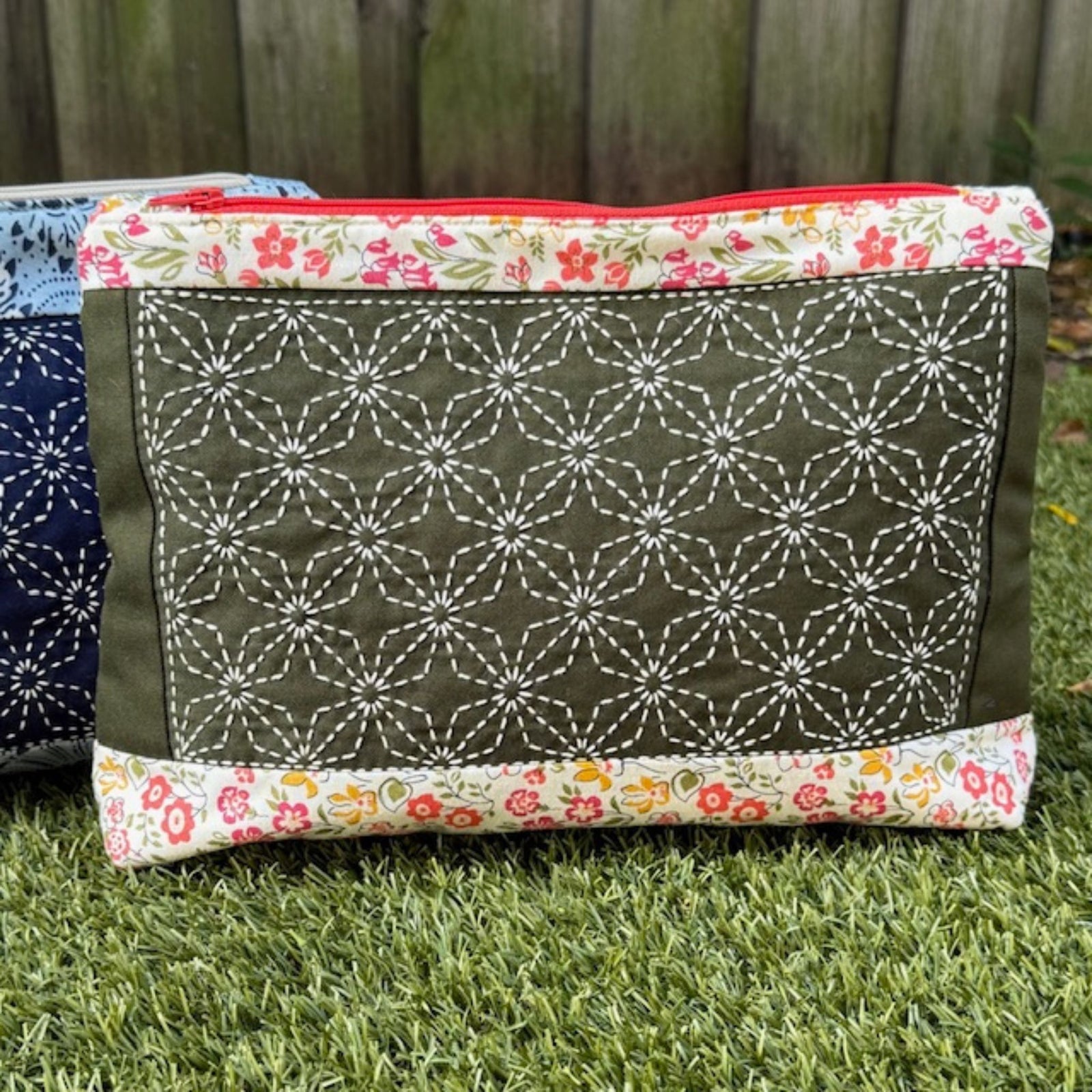 Keiben Zippered Pouch Kit Olive Green