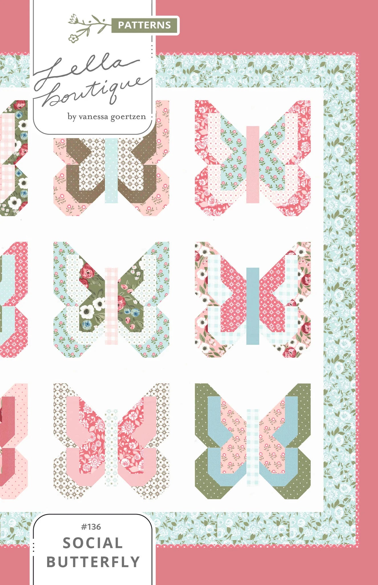 Social Butterfly Quilt Pattern