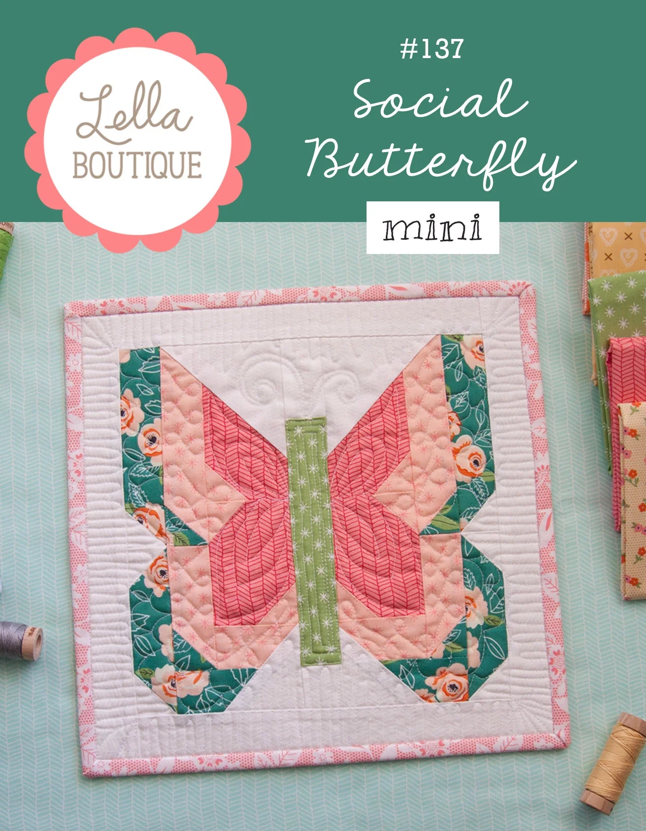 Social Butterfly Mini Quilt Pattern