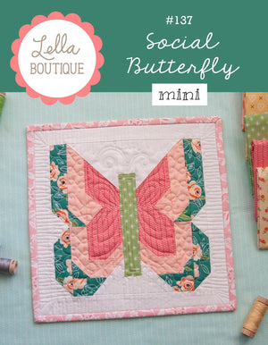 Social Butterfly Mini Quilt Pattern