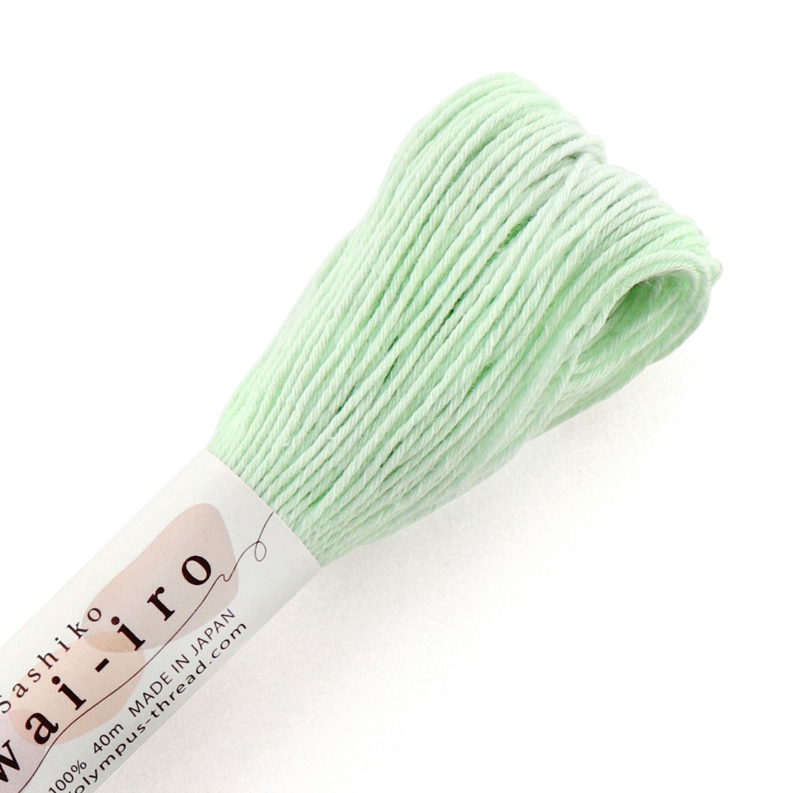 Olympus Sashiko Thread 40m Awai-iro A3 Mint Cream