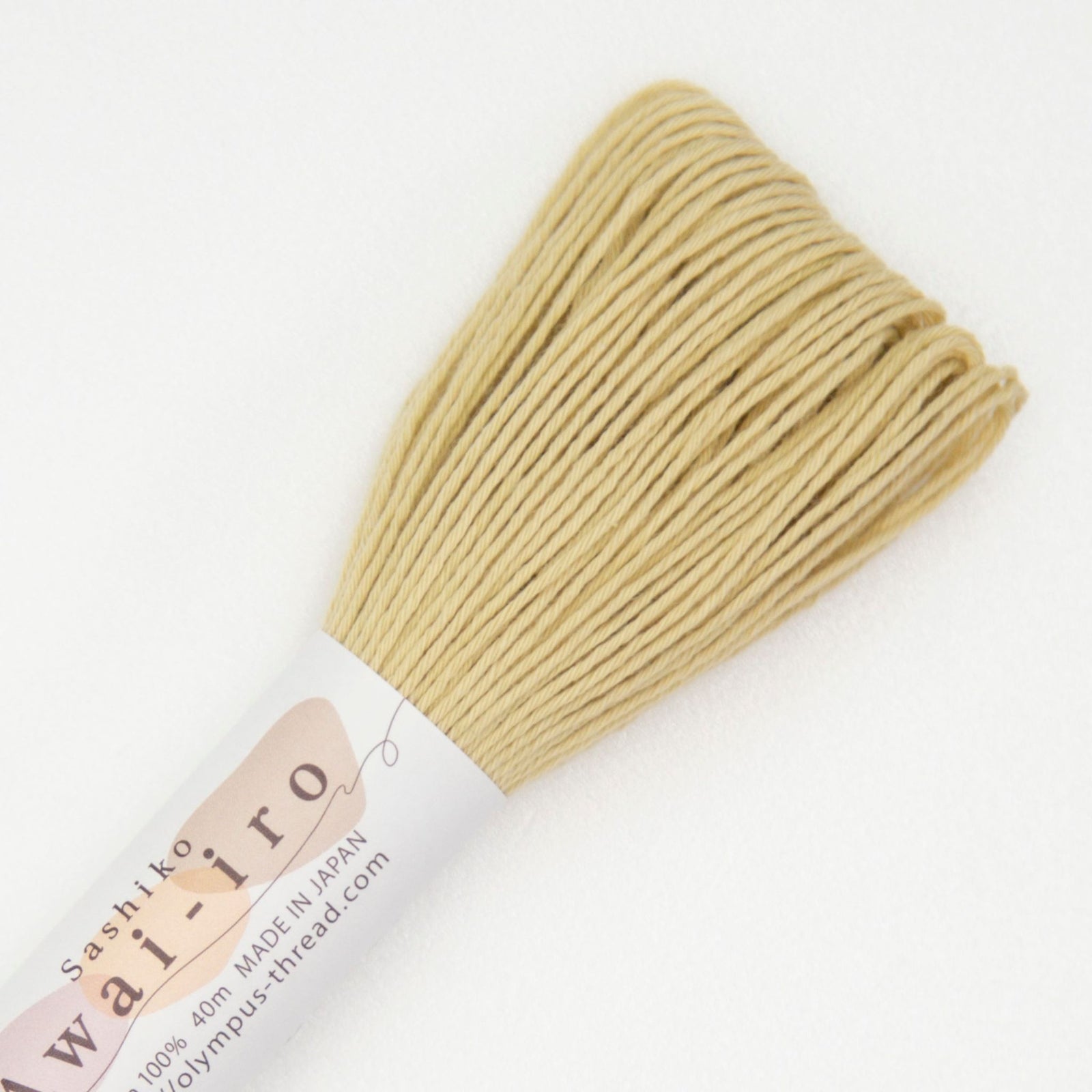 Olympus Sashiko Thread 40m Awai-iro A7 Mellow Yellow