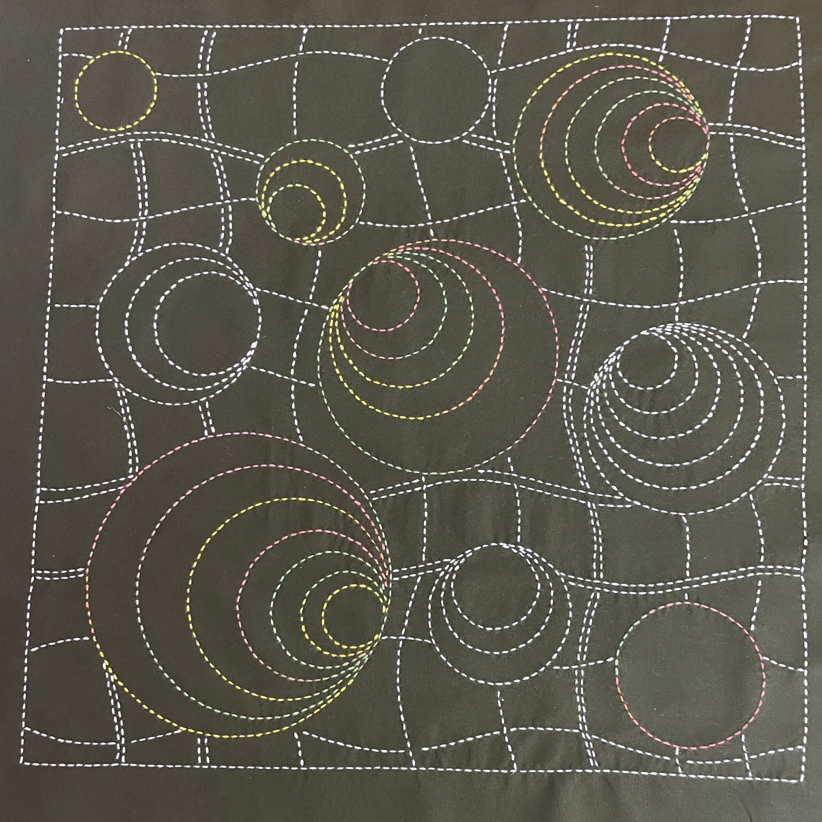 Rock Pools Pre-Printed Sashiko Panel
