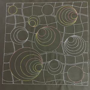 Rock Pools Pre-Printed Sashiko Panel