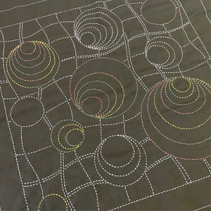 Rock Pools Pre-Printed Sashiko Panel