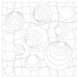 Rock Pools Pre-Printed Sashiko Panel
