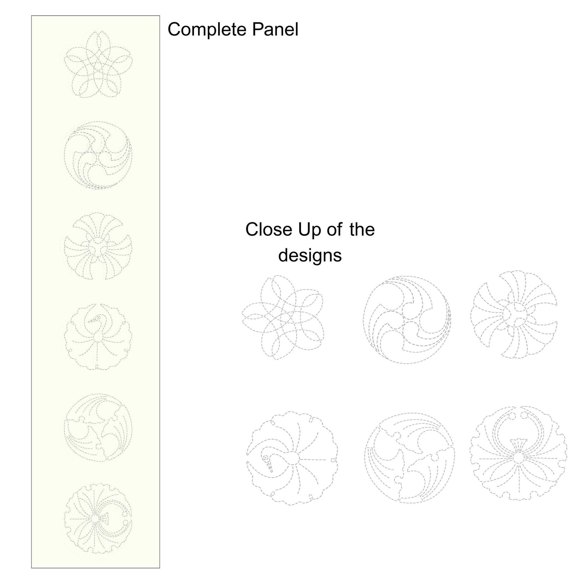 Roku Pre-Printed Sashiko Panel