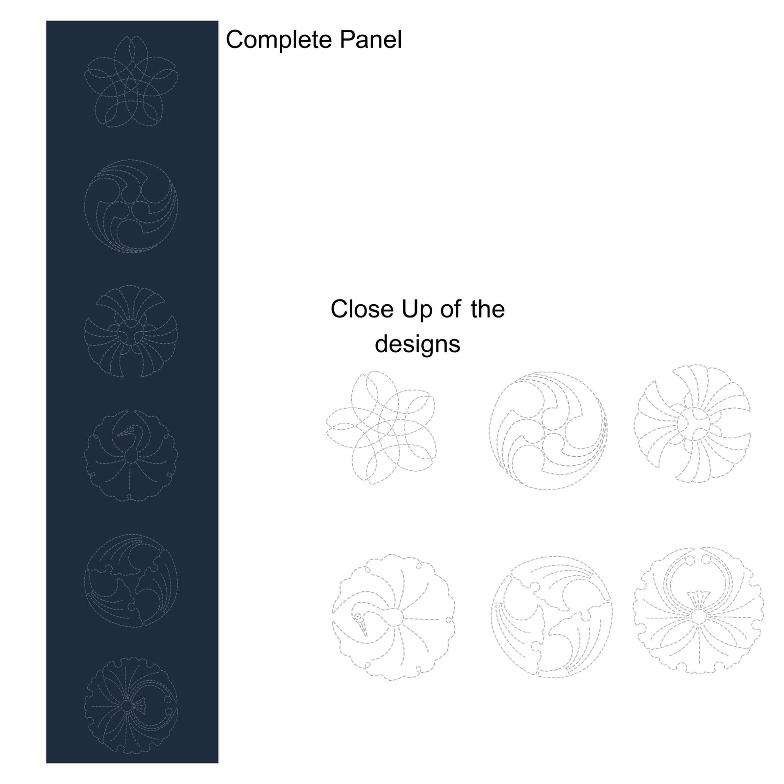 Roku Pre-Printed Sashiko Panel