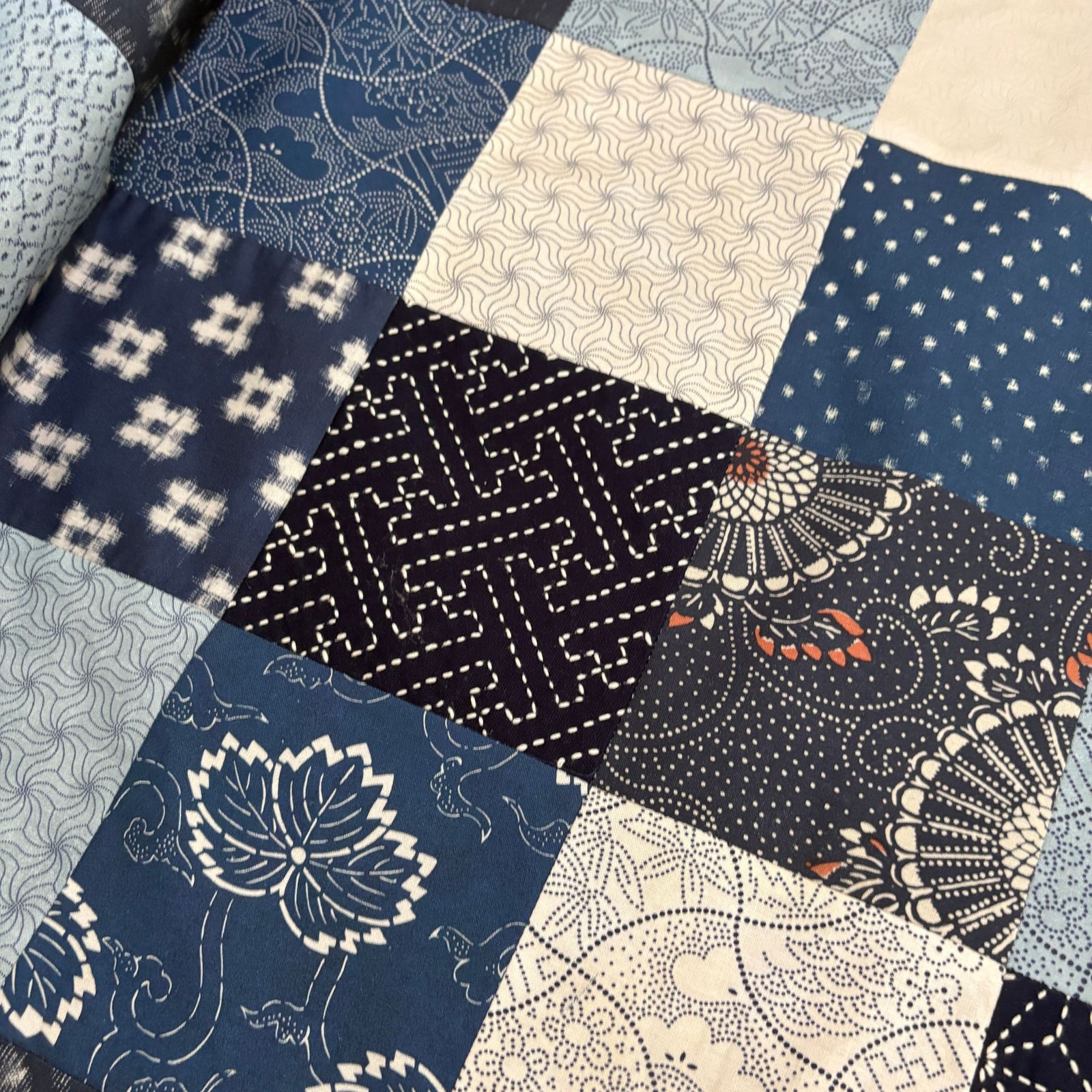 The SSS (Simply Sashiko & Squares) Quilt PDF Instructions