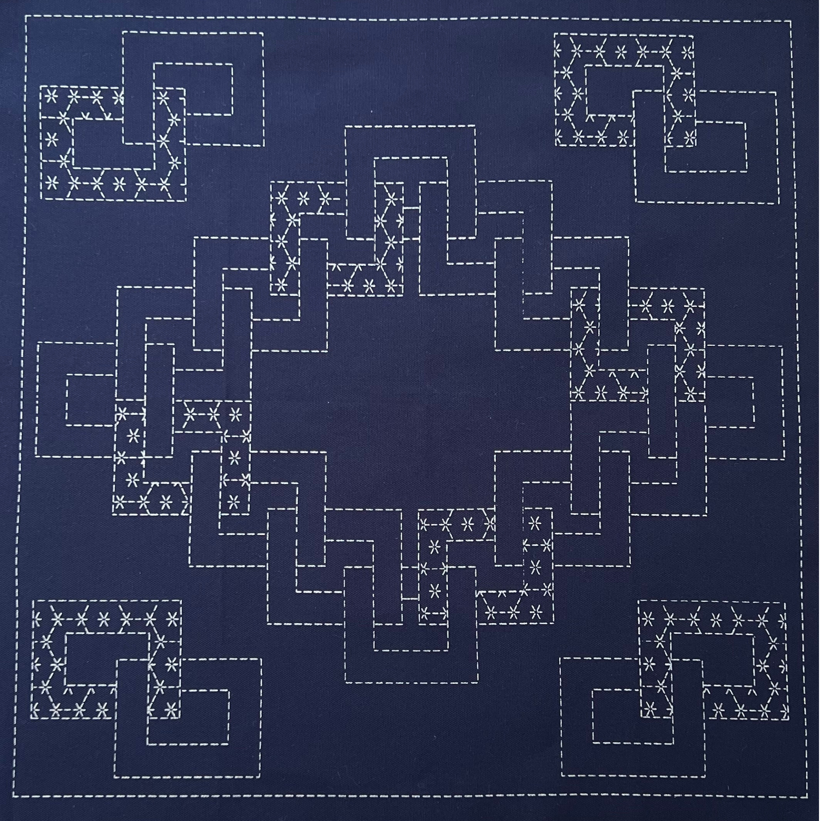 Springtime Sampler PATT#3 - Sashiko Panel