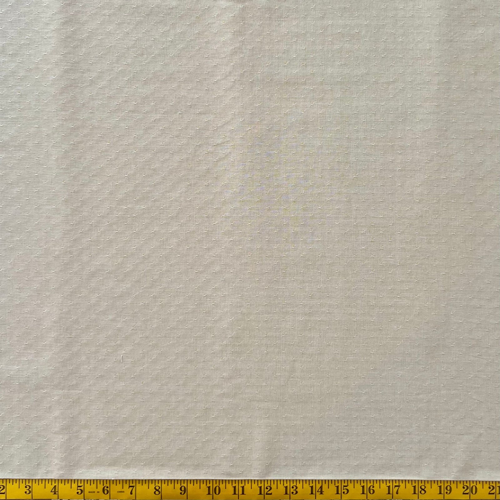 Subtle Spots Buttered Yellow - Yarn-Dyed Fabric - $40 Per Metre