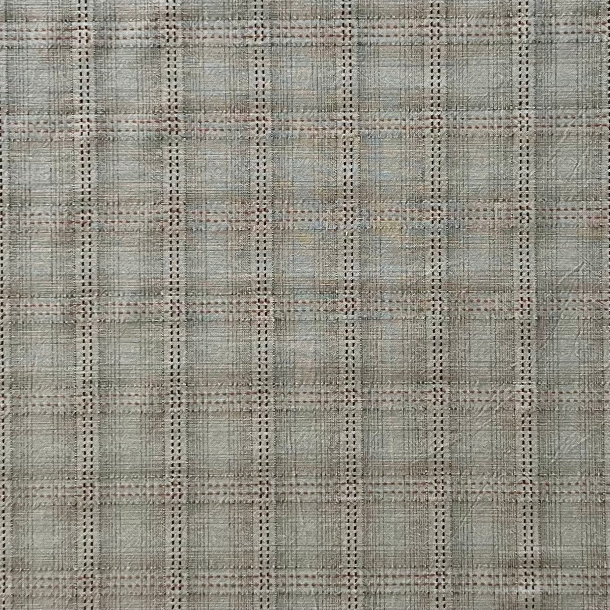 Brown & Terracotta Check - Yarn-Dyed Fabric - $44 Per Metre