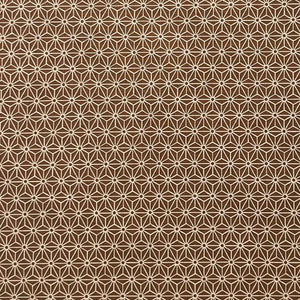 Classic Asanoha Gold - Cotton Print Fabric - $30 Per Metre