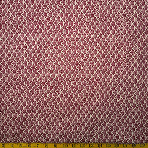 Red Seigaiha - Cotton Print Fabric - $32 Per Metre