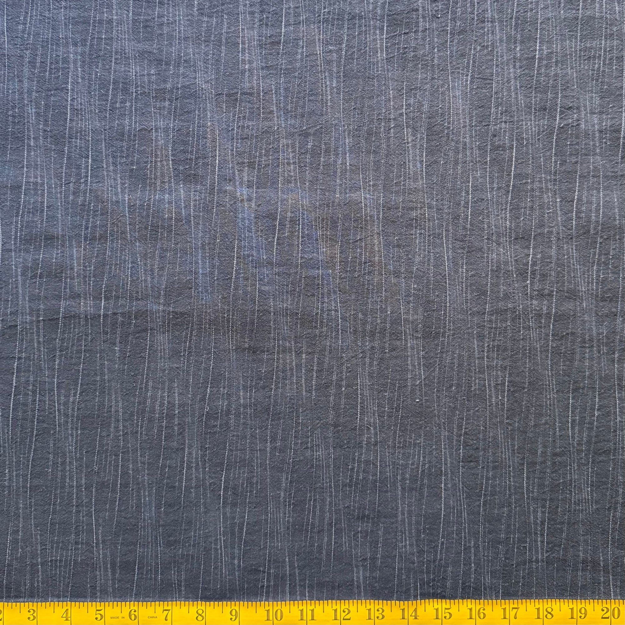Black Waves - Yarn-Dyed Fabric - $40 Per Metre