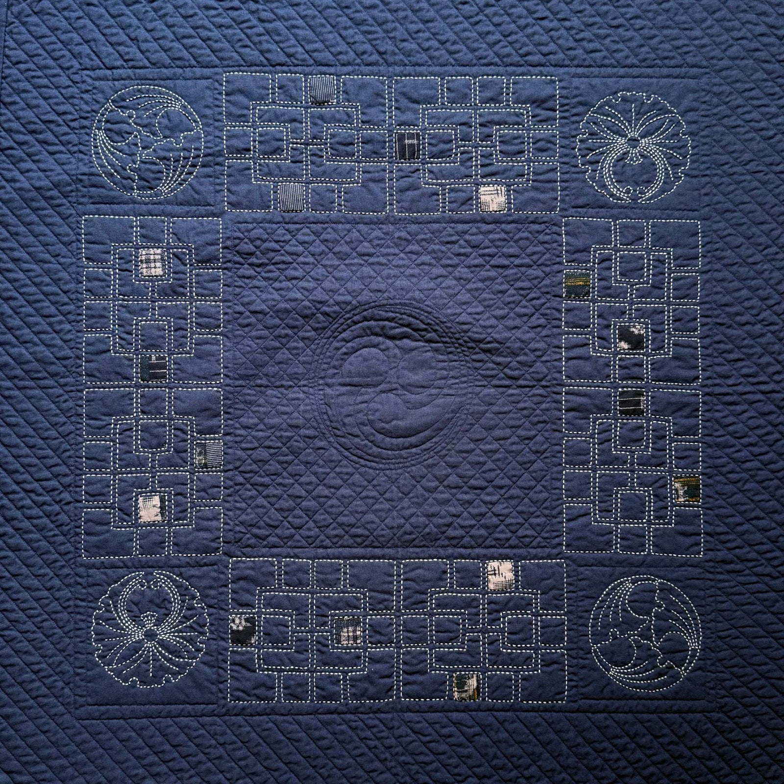 Japanese Maze Pre-Printed Sashiko Panel